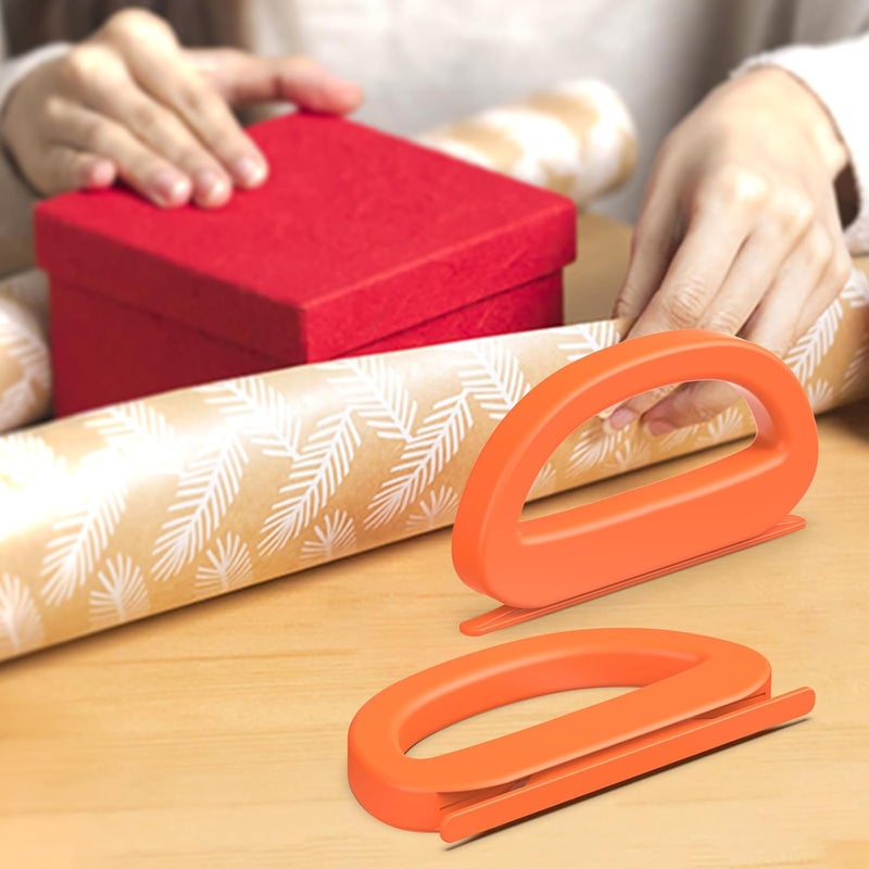 SENWUU قاطع ورق التغليف ذو الطرفين 2-pack | قاطع تغليف هدايا سهل الاستخدام لعيد الميلاد، أعياد الميلاد والعطلات - Image 3